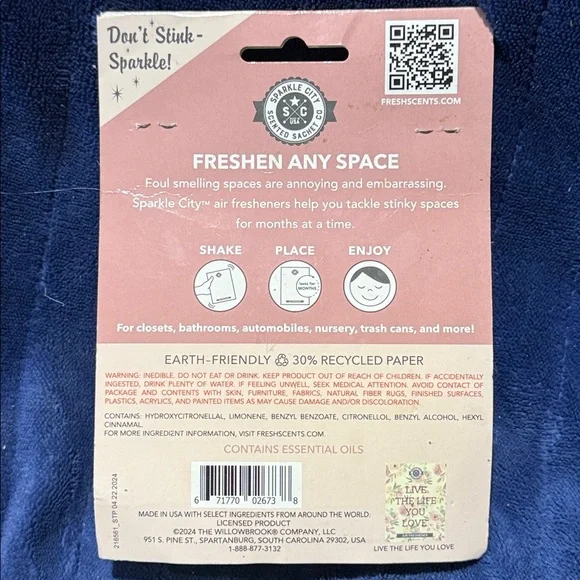 Live The Life You Love Floral Air Freshener - Fruity Floral- - Picture 2 of 3